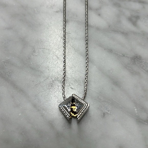 Brighton Heart in Box Silver Gold Plated Necklace Adjustable - Picture 6 of 9